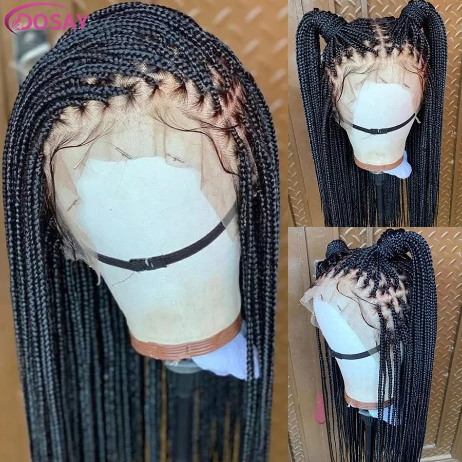 36Inch Cornrow Braided Wigs Synthetic Full Lace Knotless Braided Lace Wig With Baby Hair Small Part Braids Wig For Black Women
36Inch Cornrow Braided Wigs Synthetic Full Lace Knotless Braided Lace Wig With Baby Hair Small Part Braids Wig For Black Women