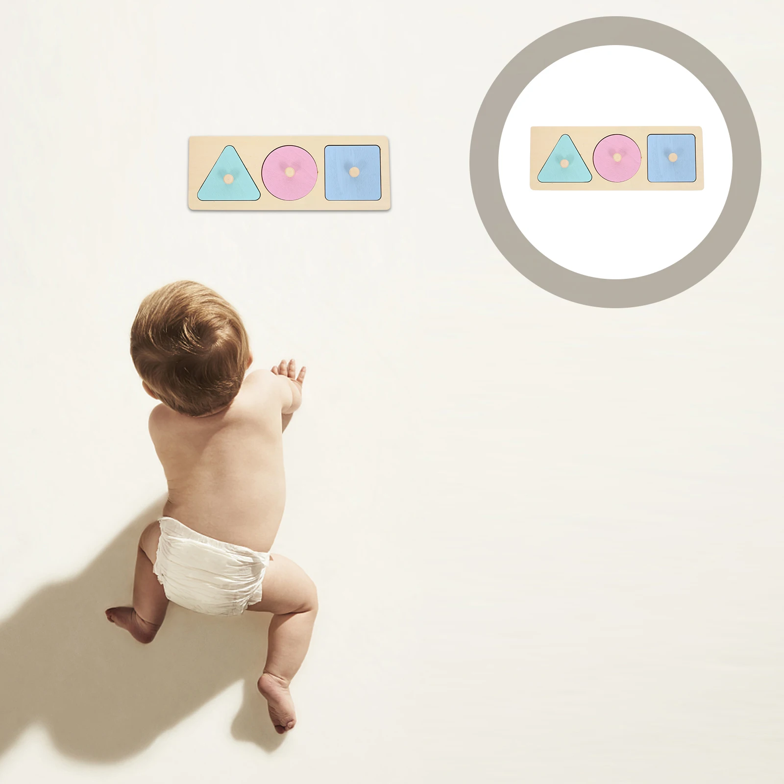 1 set Wooden Geometrical Shapes Puzzle Board Educational Matching Toy for Kids Shape Peg Learning Game Bright Color 
1 set Wooden Geometrical Shapes Puzzle Board Educational Matching Toy for Kids Shape Peg Learning Game Bright Color