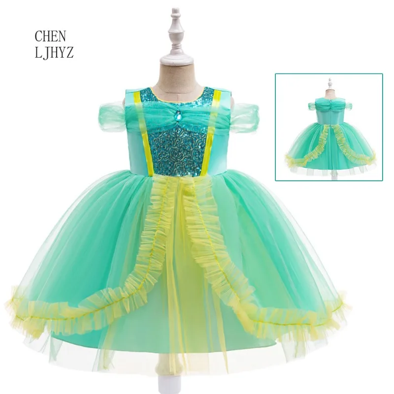 New Frozen little girl princess cosplay children's Halloween party costume sequined gauze dress
New Frozen little girl princess cosplay children's Halloween party costume sequined gauze dress