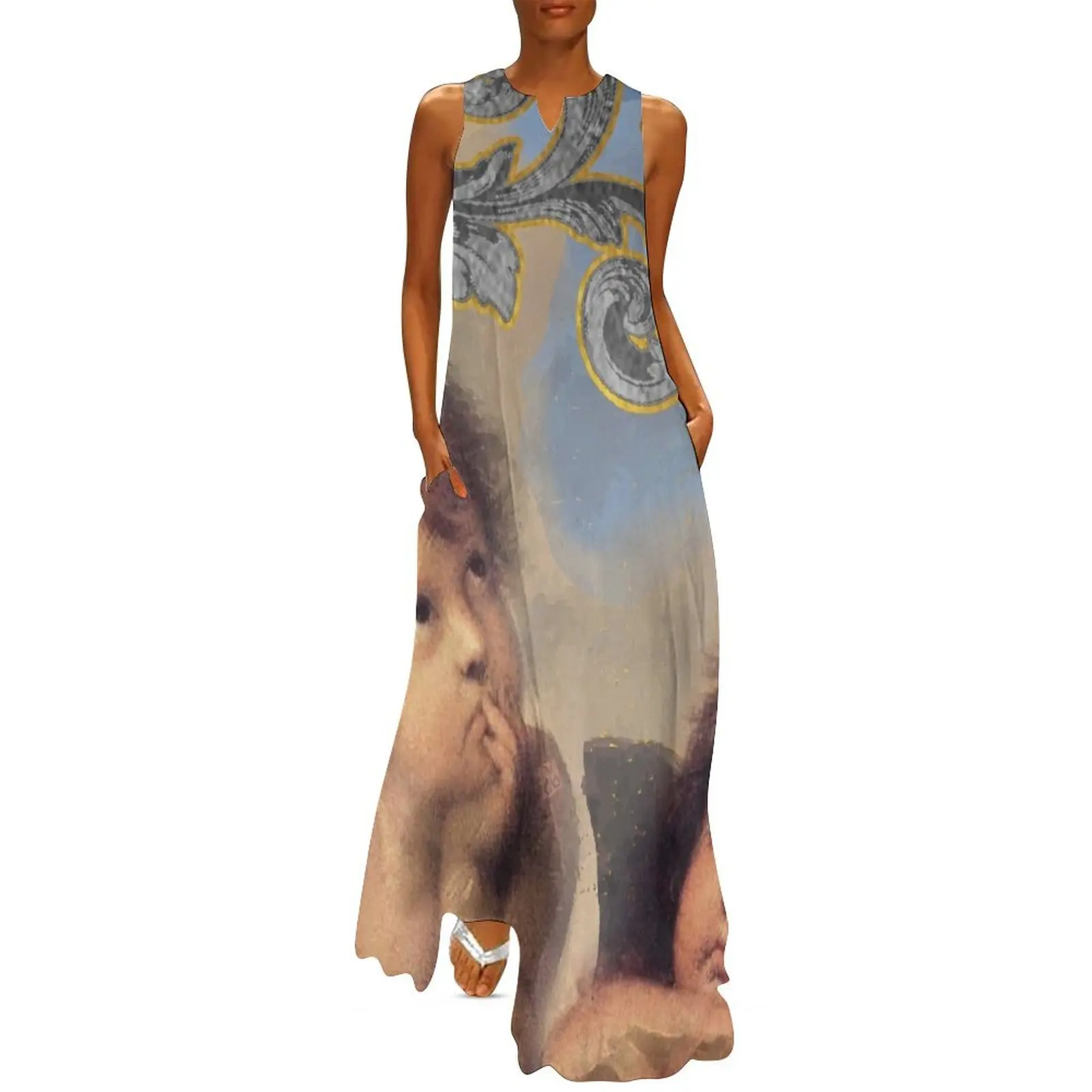 Angels, Painting by Raphael Sanzio, with his Signature (ACCI) Long Dress women clothing 2025 new arrivals Dress for girls
Angels, Painting by Raphael Sanzio, with his Signature (ACCI) Long Dress women clothing 2025 new arrivals Dress for girls