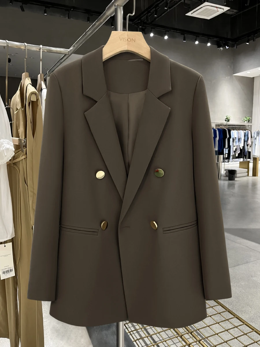 Женский костюм-пиджак Caramel Briti Sle: повседневный, деловой, модный, весна-осень, новинка, двубортный, с длинными рукавами
Женский костюм-пиджак Caramel Briti Sle: повседневный, деловой, модный, весна-осень, новинка, двубортный, с длинными рукавами