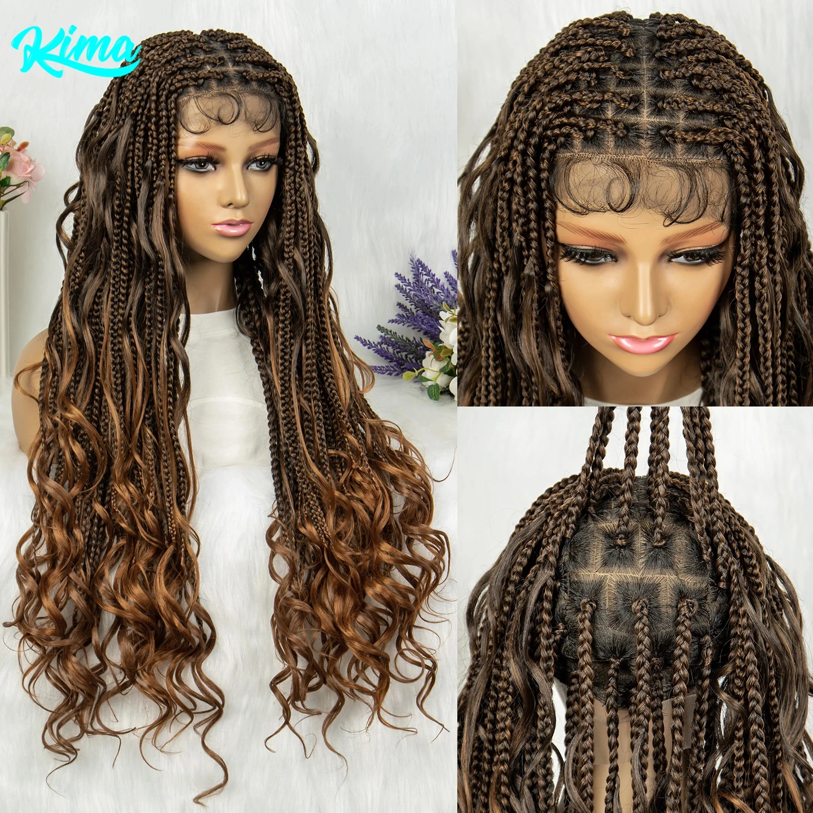 Full Lace Braided Wigs Synthetic Lace Front Wig Braided Wigs With Baby Hair 34 inches Knotless Wigs for Black Women
Full Lace Braided Wigs Synthetic Lace Front Wig Braided Wigs With Baby Hair 34 inches Knotless Wigs for Black Women