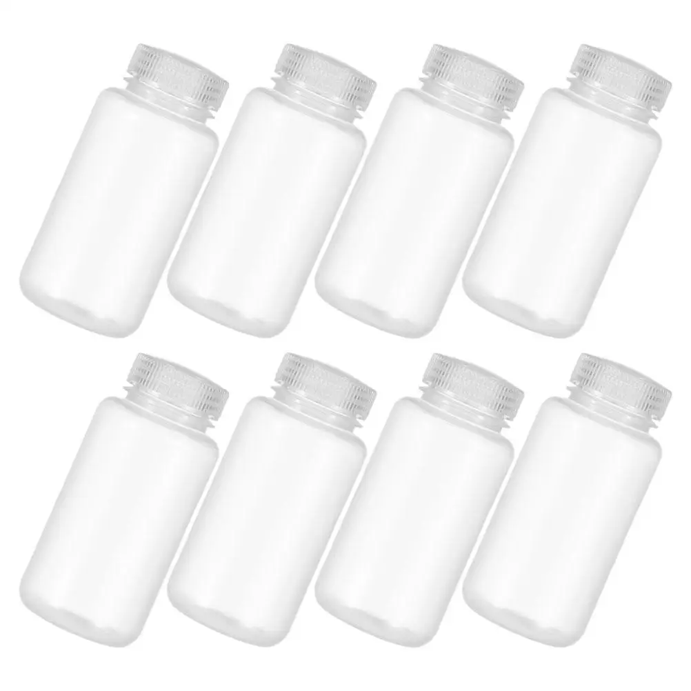8pcs Bottle Lab Bottles Sealed Liquid Container Plastic Storage Sample Wide Mouth High Temp Resistance Safety
8pcs Bottle Lab Bottles Sealed Liquid Container Plastic Storage Sample Wide Mouth High Temp Resistance Safety