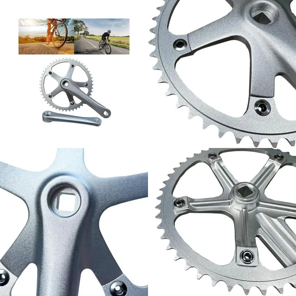 U2JB Round Chainring and Crank Road Bikes 165mm Square Crankset with 48T Chainring
U2JB Round Chainring and Crank Road Bikes 165mm Square Crankset with 48T Chainring