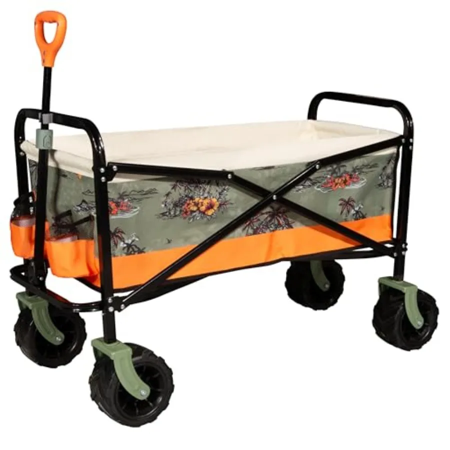 Folding Beach Wagon Cart Heavy-Duty Steel Frame Black All-Terrain Wheels 150-LB Capacity for Beach Camping Outdoor Use
Folding Beach Wagon Cart Heavy-Duty Steel Frame Black All-Terrain Wheels 150-LB Capacity for Beach Camping Outdoor Use