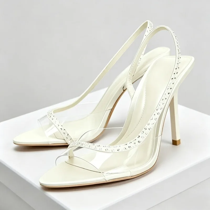 Transparent PVC Rhinestone High Heels Women Pumps Sexy BACKLESS Party Dress Shoes Luxury Designer Women's Sandals Summer 2026
Transparent PVC Rhinestone High Heels Women Pumps Sexy BACKLESS Party Dress Shoes Luxury Designer Women's Sandals Summer 2026