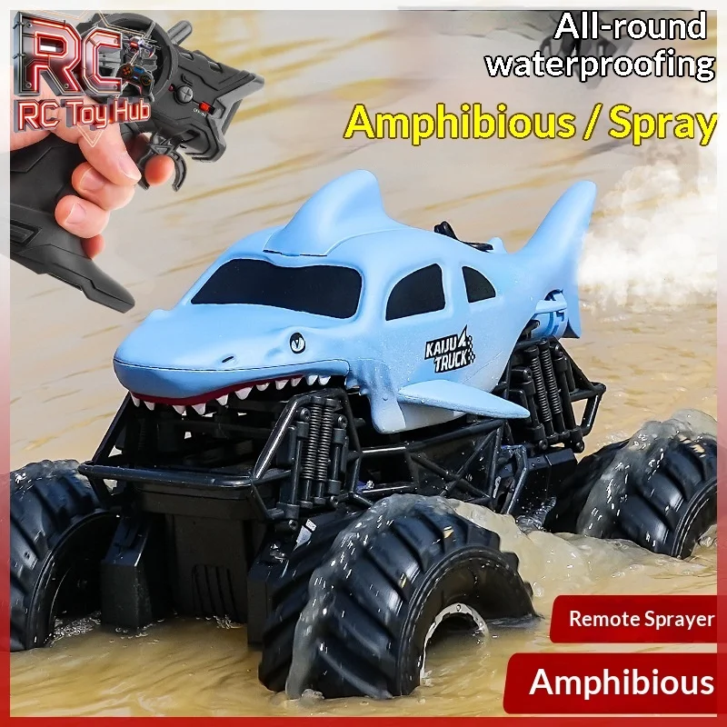 Амфибийная радиоуправляемая машинка-акула 2.4G 4WD, внедорожник для всех типов местности, водонепроницаемая радиоуправляемая машина для трюков, электрическая игрушка
Амфибийная радиоуправляемая машинка-акула 2.4G 4WD, внедорожник для всех типов местности, водонепроницаемая радиоуправляемая машина для трюков, электрическая игрушка