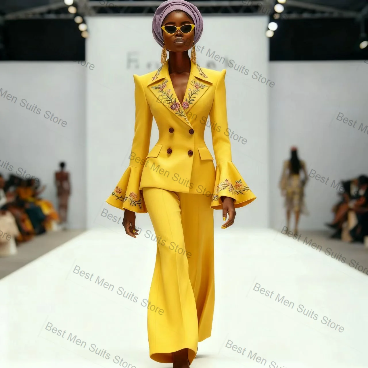 Желтый женский деловой костюм-двойка (пиджак и брюки) из хлопка для офиса, на заказ, для свадьбы, для гостей
Желтый женский деловой костюм-двойка (пиджак и брюки) из хлопка для офиса, на заказ, для свадьбы, для гостей