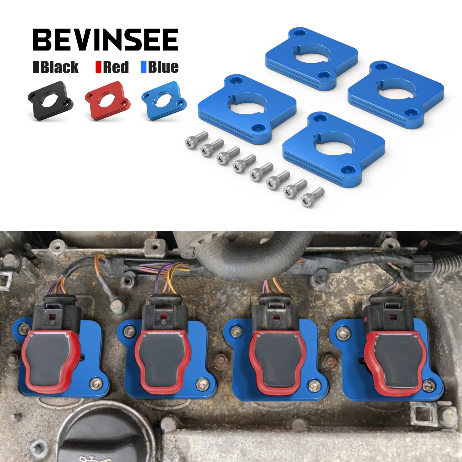 BEVINSEE Coil Pack Adapter Spacer for Audi A3 S3 TT MK1 A4 B6 A6 C5 TT, for Golf MK4 GTI for Passat for Jetta MK4 1.8T 2.0TFSI
BEVINSEE Coil Pack Adapter Spacer for Audi A3 S3 TT MK1 A4 B6 A6 C5 TT, for Golf MK4 GTI for Passat for Jetta MK4 1.8T 2.0TFSI