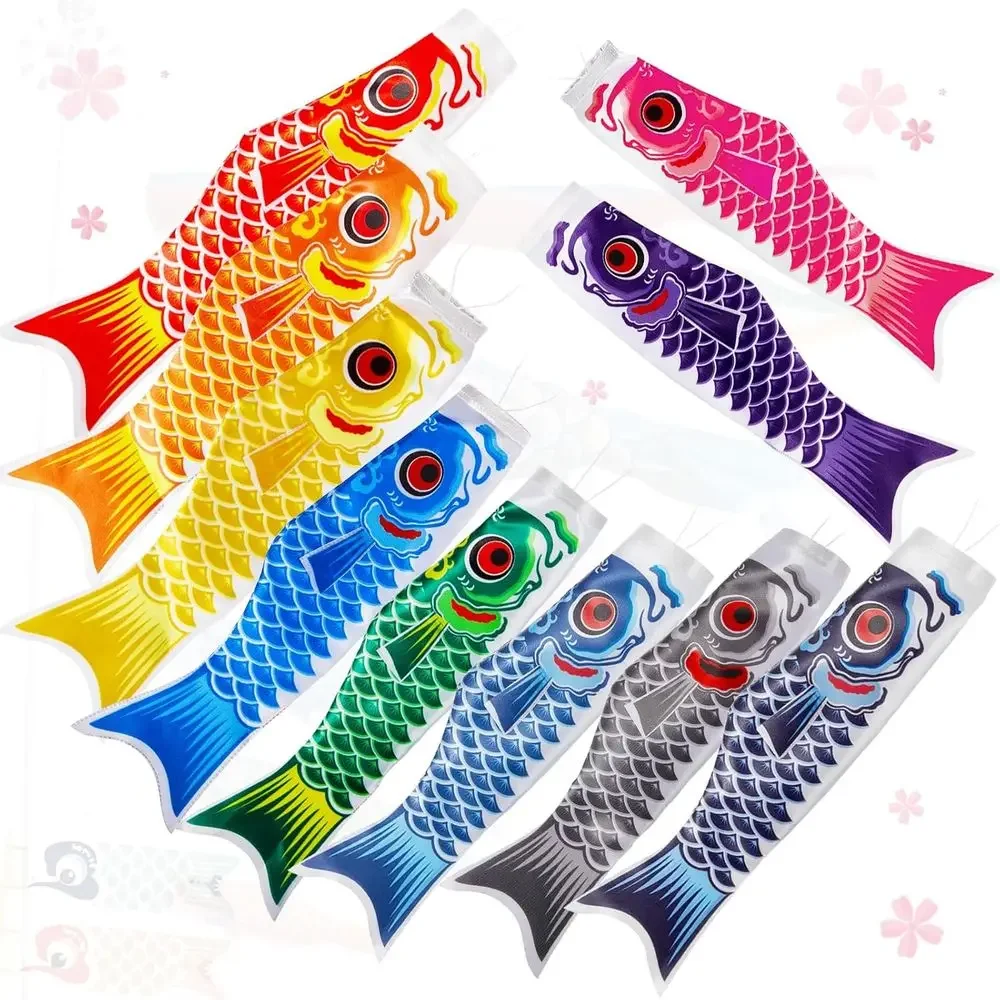 10 Pack Japanese Carp Windsocks, 15.7 Traditional Hanging Kites for Garden, Outdoor, Sushi Bar Decor
10 Pack Japanese Carp Windsocks, 15.7 Traditional Hanging Kites for Garden, Outdoor, Sushi Bar Decor