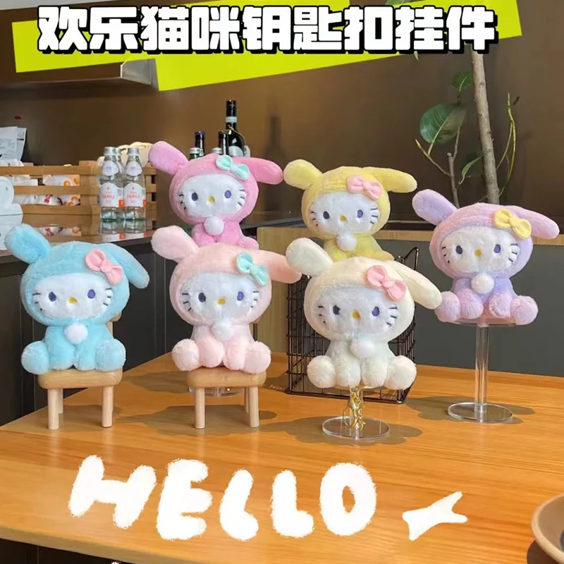 Hello Kitty Into A Rabbit Plushie Doll Pendant Sanrio Kt Cat Cute Cartoon Soft Filled Toy Keychain Keyring Easter Holiday Gifts
Hello Kitty Into A Rabbit Plushie Doll Pendant Sanrio Kt Cat Cute Cartoon Soft Filled Toy Keychain Keyring Easter Holiday Gifts
