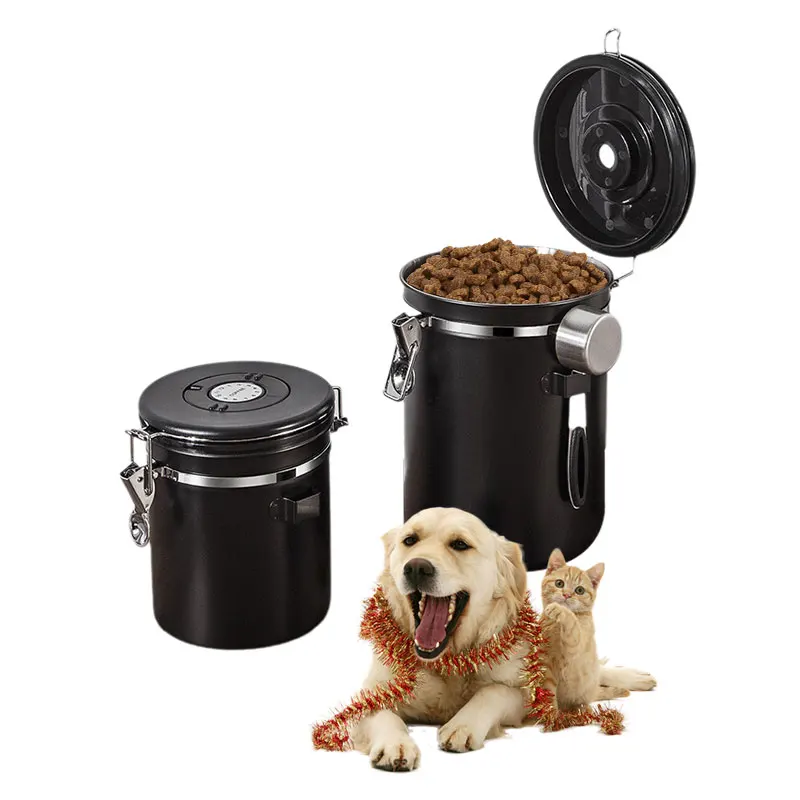 Dog Pet Food Storage Containers With Locking Lid Dog Pet Cat Flour Sugar Stainless Steel Leakproof Sealable Storage Box
Dog Pet Food Storage Containers With Locking Lid Dog Pet Cat Flour Sugar Stainless Steel Leakproof Sealable Storage Box