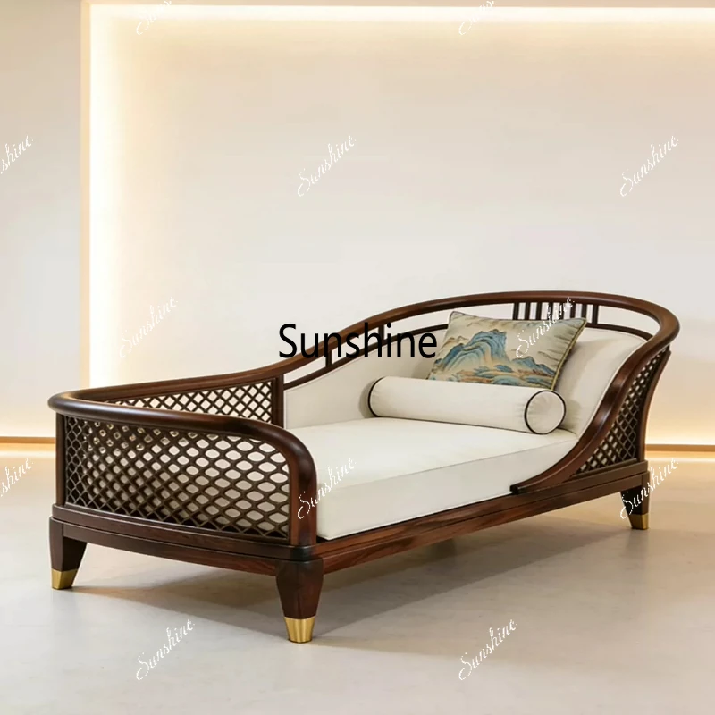 Solid wood chaise longue household simple sofa recliner new Chinese living room can be customized
Solid wood chaise longue household simple sofa recliner new Chinese living room can be customized