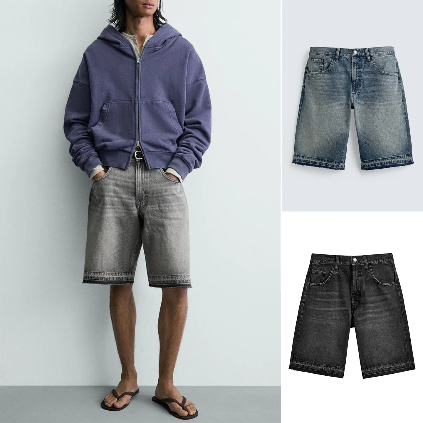 Spring Summer New Loose Fit mid Waist Straight Leg Washed Effect Denim Casual Shorts for Men Comfortable Polyester Fiber
Spring Summer New Loose Fit mid Waist Straight Leg Washed Effect Denim Casual Shorts for Men Comfortable Polyester Fiber