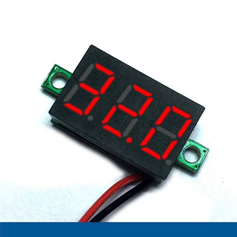 10Pcs 2 Wires Mini Digital Voltmeter DC 2.5V-40V Digital Voltage Tester LED Display Panel Voltmeter
10Pcs 2 Wires Mini Digital Voltmeter DC 2.5V-40V Digital Voltage Tester LED Display Panel Voltmeter