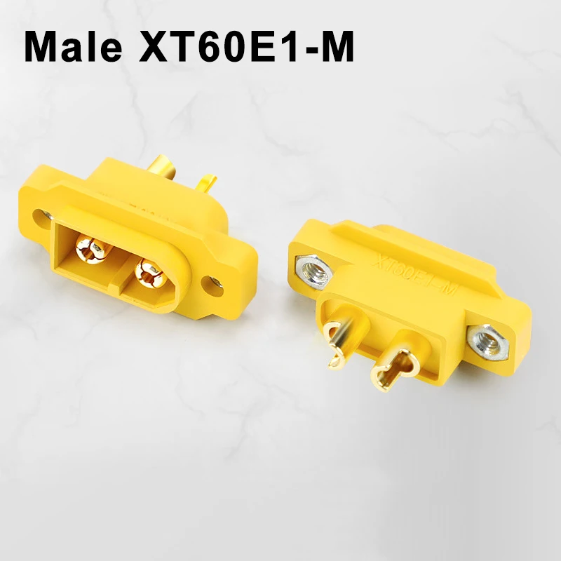 5PCS XT60E-M Mountable XT60 Male Plug Connector 4.23g For Racing Models Multicopter Fixed Board DIY Spare Part
5PCS XT60E-M Mountable XT60 Male Plug Connector 4.23g For Racing Models Multicopter Fixed Board DIY Spare Part