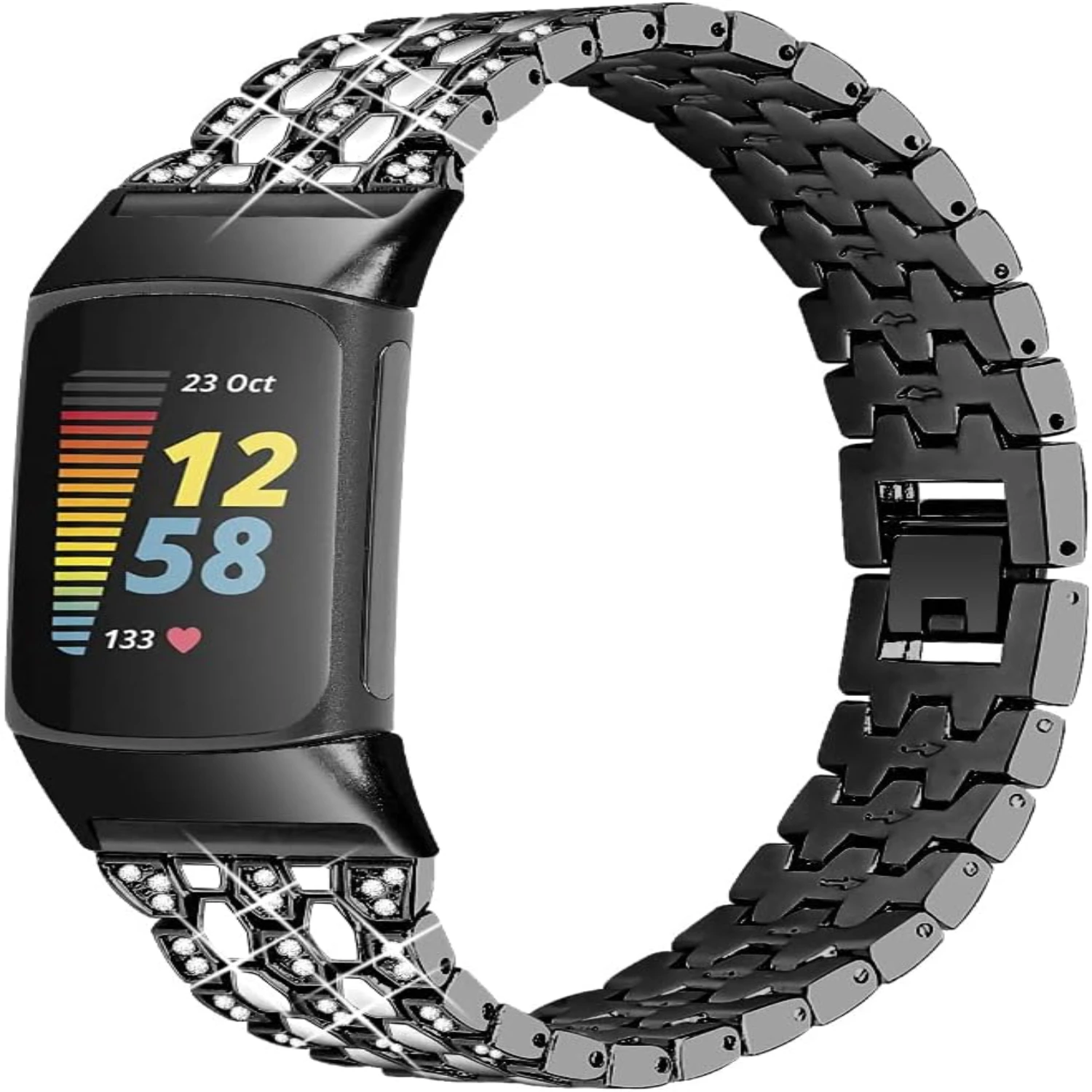 Изысканный и элегантный фитнес-трекер из нержавеющей стали для Fitbit Charge 5. Прочный и шикарный металлический сменный браслет
Изысканный и элегантный фитнес-трекер из нержавеющей стали для Fitbit Charge 5. Прочный и шикарный металлический сменный браслет
