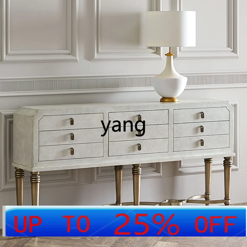LMM Country Light Luxury Metal Chest of Drawers Villa Living Room Hallway Cabinet Solid Wood Decorative Side Cabinet Storage
LMM Country Light Luxury Metal Chest of Drawers Villa Living Room Hallway Cabinet Solid Wood Decorative Side Cabinet Storage