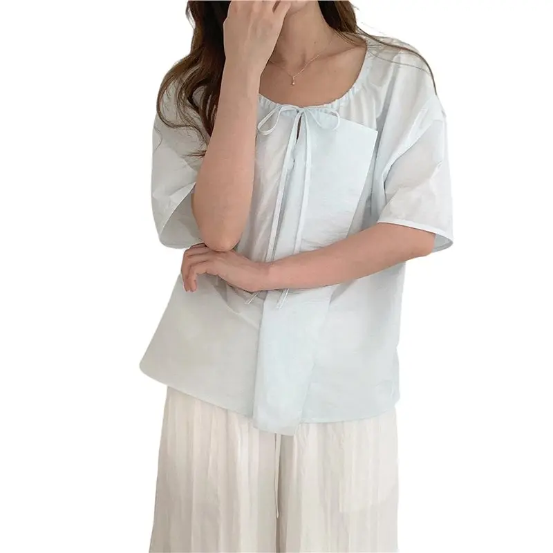 NEW-Tie Front Top For Women Cute Sheer Ruffle Flowy Long Sleeve Shirts Blue One Size
NEW-Tie Front Top For Women Cute Sheer Ruffle Flowy Long Sleeve Shirts Blue One Size