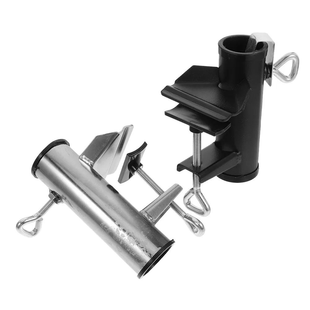 2pcs Outdoor Umbrella Clamp Holder: Heavy Duty Iron Fixed Clip For Deck Balcony Beach Garden Patio Table Mount Wind Resistant
2pcs Outdoor Umbrella Clamp Holder: Heavy Duty Iron Fixed Clip For Deck Balcony Beach Garden Patio Table Mount Wind Resistant