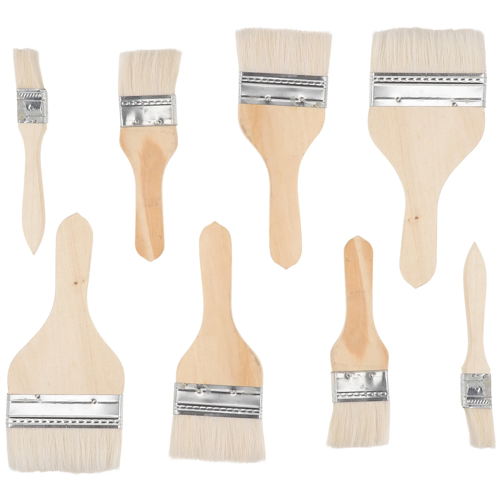 8pcs Wool Paint Brush Tool Set Wood Handle Bristles For Painting Art Craft Wall Wood Furniture Staining Chip Brushes
8pcs Wool Paint Brush Tool Set Wood Handle Bristles For Painting Art Craft Wall Wood Furniture Staining Chip Brushes