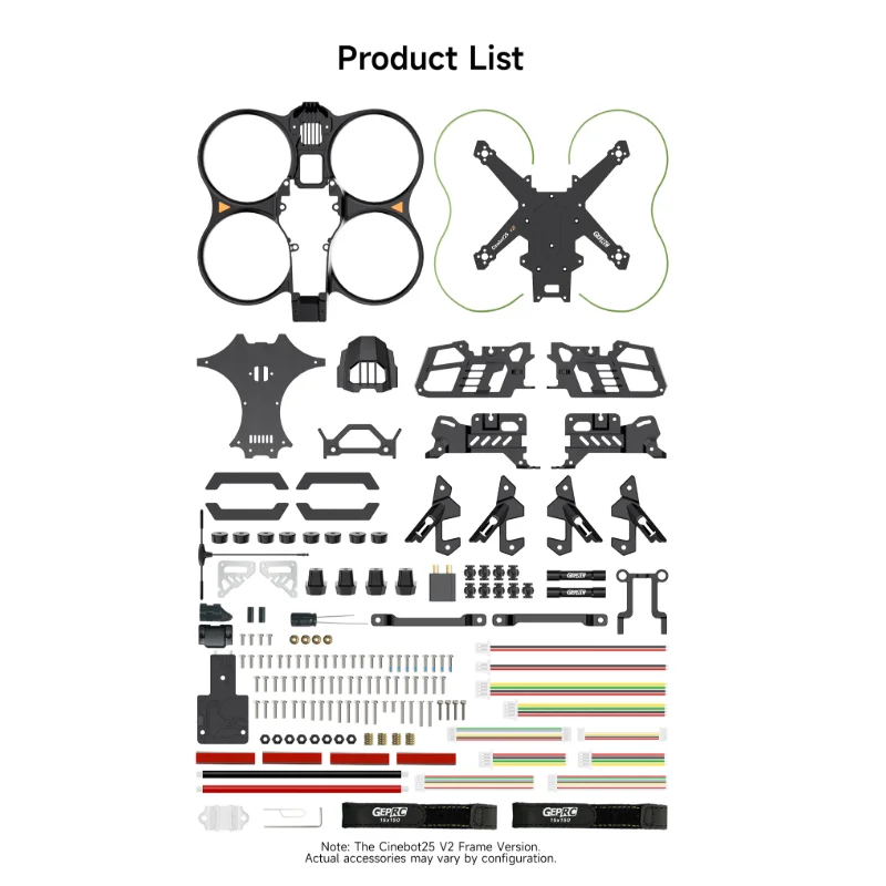 GEPRC GEP-CT25 V2 O4 Pro 2.5" Carbon Fiber Cinewhoop Frame Anti-Crash Kit
GEPRC GEP-CT25 V2 O4 Pro 2.5" Carbon Fiber Cinewhoop Frame Anti-Crash Kit