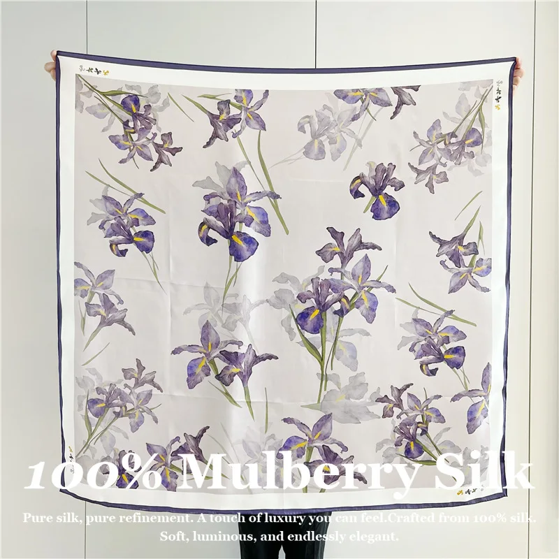 110cm Large Square Real Silk Scarf 100% Mulberry Silk Hand Rolled Edge Luxury Designer Floral Hijab Wrap Pashmina Poncho Scarves
110cm Large Square Real Silk Scarf 100% Mulberry Silk Hand Rolled Edge Luxury Designer Floral Hijab Wrap Pashmina Poncho Scarves