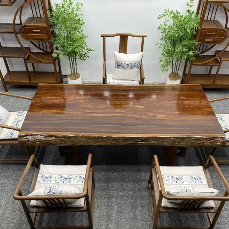 Size: 220-110-112-10 tea table Okan wood solid wood large board drinking tea single board
Size: 220-110-112-10 tea table Okan wood solid wood large board drinking tea single board