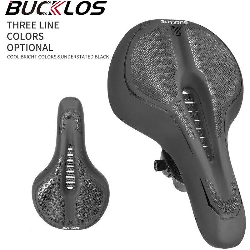 BUCKLOS PU Leather Bicycle Saddle Hollow Breathable Cycling Cushion Waterproof Comfort Mountain Bike Seat Pad Cushion
BUCKLOS PU Leather Bicycle Saddle Hollow Breathable Cycling Cushion Waterproof Comfort Mountain Bike Seat Pad Cushion