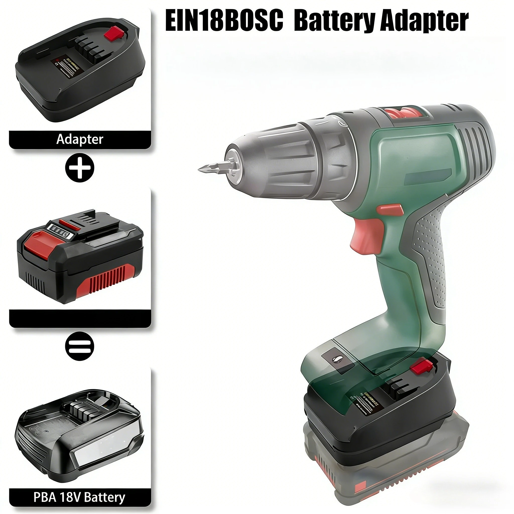Battery Adapter for Einhell to for Bosch Converter for Einhell 18V Battery to for Bosch 18V PBA Cordless Power Tools EIN18BOSC
Battery Adapter for Einhell to for Bosch Converter for Einhell 18V Battery to for Bosch 18V PBA Cordless Power Tools EIN18BOSC