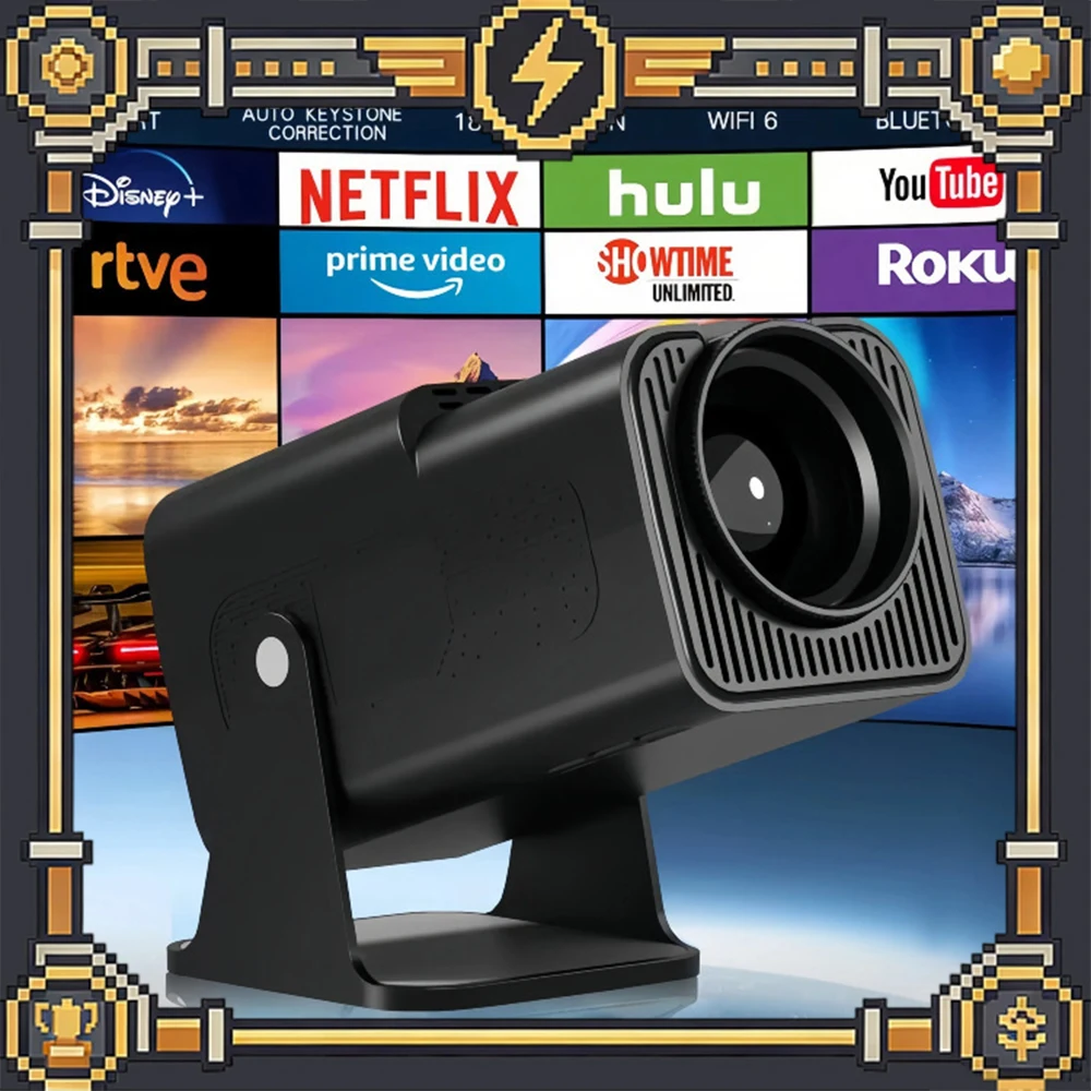 Xinwu HY320Mini Projector 1280x720P 170ANSILM Projectors Automatic Correction SUPPORT 4k With 8000+Android TV Apps
Xinwu HY320Mini Projector 1280x720P 170ANSILM Projectors Automatic Correction SUPPORT 4k With 8000+Android TV Apps