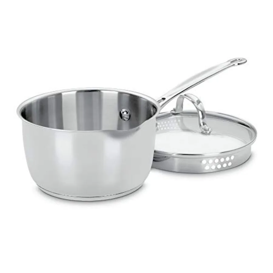 719-18P Кастрюля Chef's Classic из нержавеющей стали, 2-кварцевая, с крышкой, серебристая
719-18P Кастрюля Chef's Classic из нержавеющей стали, 2-кварцевая, с крышкой, серебристая
