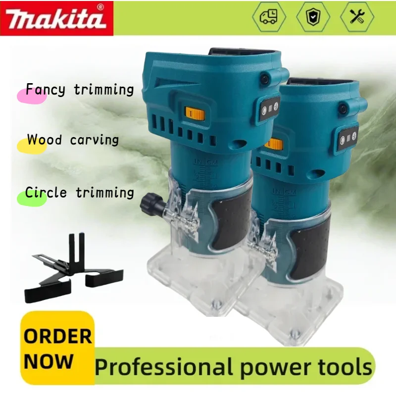 Makita High Power Makita 18V Rechargeable Brushless Trimming Machine Multifunctional Household Woodworking Router
Makita High Power Makita 18V Rechargeable Brushless Trimming Machine Multifunctional Household Woodworking Router