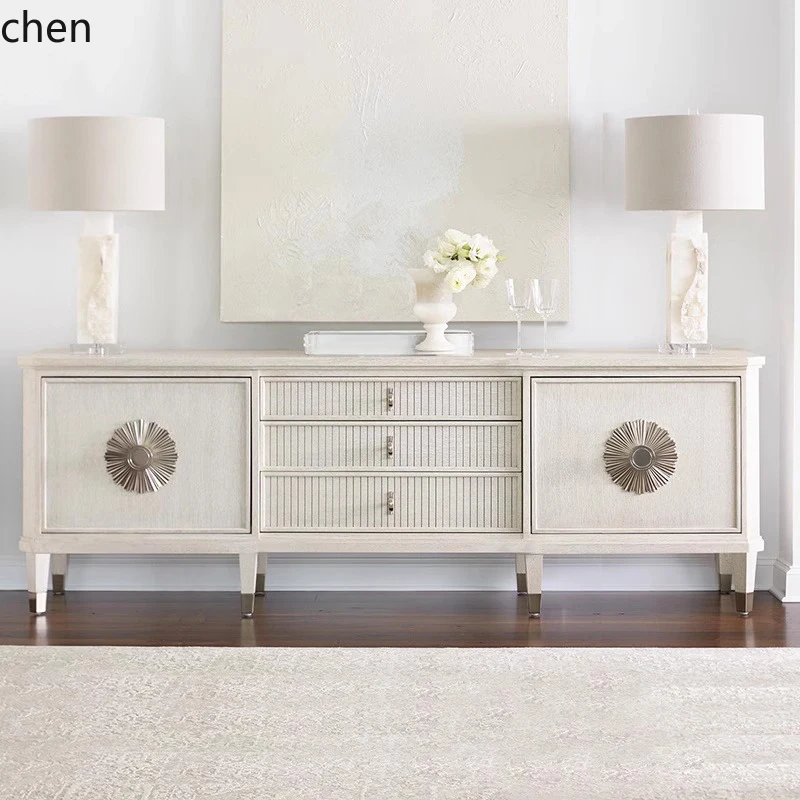 HXL retro TV cabinet simple living room light luxury white old solid wood carved storage floor cabinet
HXL retro TV cabinet simple living room light luxury white old solid wood carved storage floor cabinet