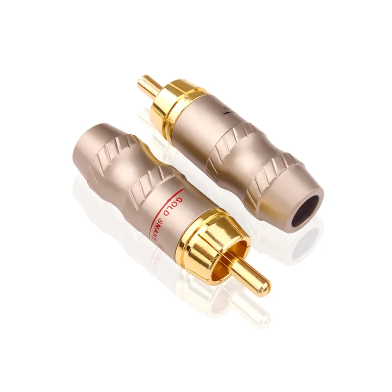 1pcs Gold-Plated RCA Plug Lotus Male Audio Video Connector AV Signal Cable Solder Plug For DIY HIFI
1pcs Gold-Plated RCA Plug Lotus Male Audio Video Connector AV Signal Cable Solder Plug For DIY HIFI 
