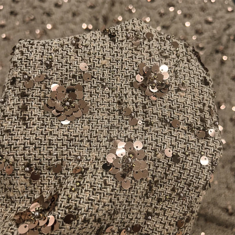 1-ярдовая ткань с вышивкой блестками для тяжелой промышленности одежды, платьев, сумок и чемоданов, модная ткань
1-ярдовая ткань с вышивкой блестками для тяжелой промышленности одежды, платьев, сумок и чемоданов, модная ткань