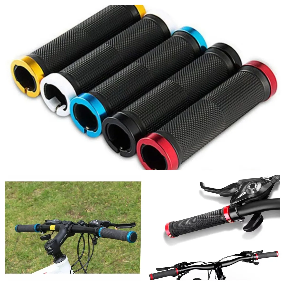Bicycle Grips BMX Bike Handbar Grips Rubber Bilateral Lock Mountain MTB Bikes Handlebar Grips Non-slip Cycling Bike Accessories
Bicycle Grips BMX Bike Handbar Grips Rubber Bilateral Lock Mountain MTB Bikes Handlebar Grips Non-slip Cycling Bike Accessories