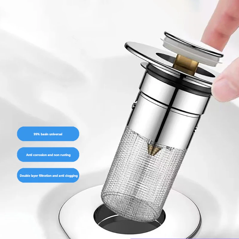 Press Type Sink Drain Strainer Plug Bathroom Sink Plug Stopper Basin Core Drain Filter For 8cm Depth Shower Sink Filters
Press Type Sink Drain Strainer Plug Bathroom Sink Plug Stopper Basin Core Drain Filter For 8cm Depth Shower Sink Filters