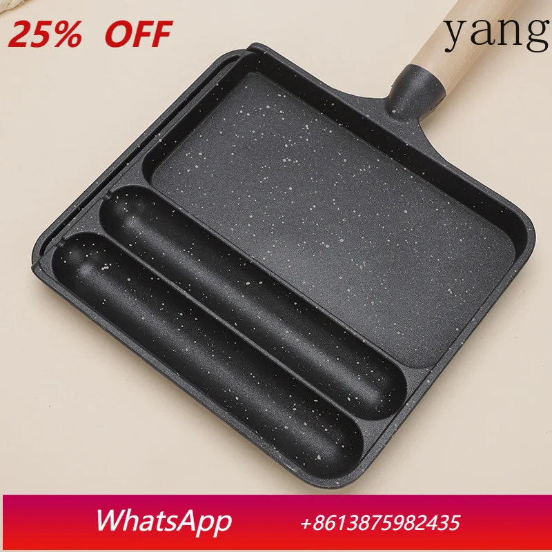 LMM multi-grid non-stick frying pan, sausage, fried egg, multi-functional square pan
LMM multi-grid non-stick frying pan, sausage, fried egg, multi-functional square pan