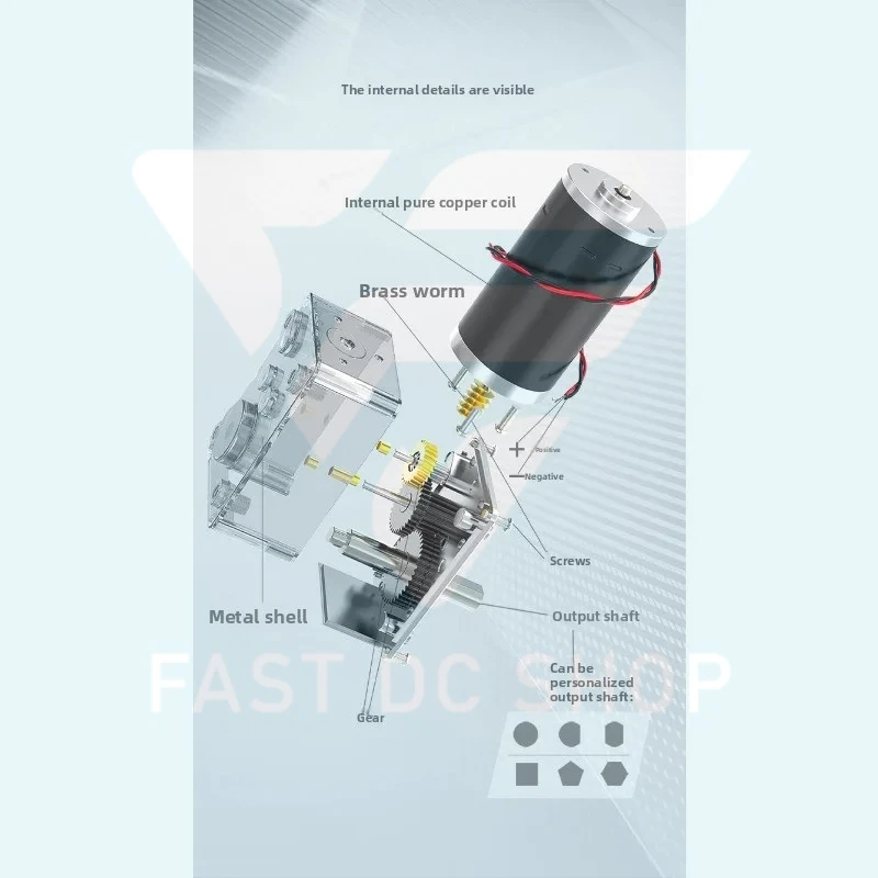 5840-31ZY Worm and Worm Micro-motor Large Torque Right Angle Speed Regulation Forward and Reverse Deceleration Motor 12V 24V
5840-31ZY Worm and Worm Micro-motor Large Torque Right Angle Speed Regulation Forward and Reverse Deceleration Motor 12V 24V