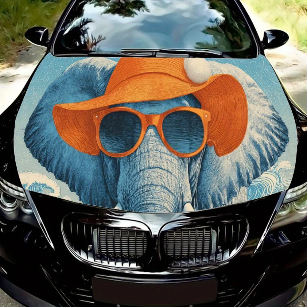 Elephant with Wave Background,Car Hood Decal, Self-Adhesive Waterproof PVC Car hood Sticker,Car Decoration Scratch Resistant Sti
Elephant with Wave Background,Car Hood Decal, Self-Adhesive Waterproof PVC Car hood Sticker,Car Decoration Scratch Resistant Sti