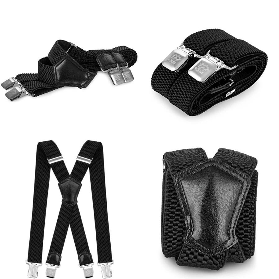 Mens Suspenders Very Strong Clips Heavy Duty Braces Big and Tall X Style,Black
Mens Suspenders Very Strong Clips Heavy Duty Braces Big and Tall X Style,Black