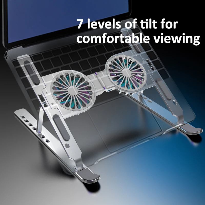 Laptop Stand Cooling Base Gaming Cooler two Fans Foldable Notebook Stand Holder Base For Gamer Tablet iPad Laptop Accessories
Laptop Stand Cooling Base Gaming Cooler two Fans Foldable Notebook Stand Holder Base For Gamer Tablet iPad Laptop Accessories