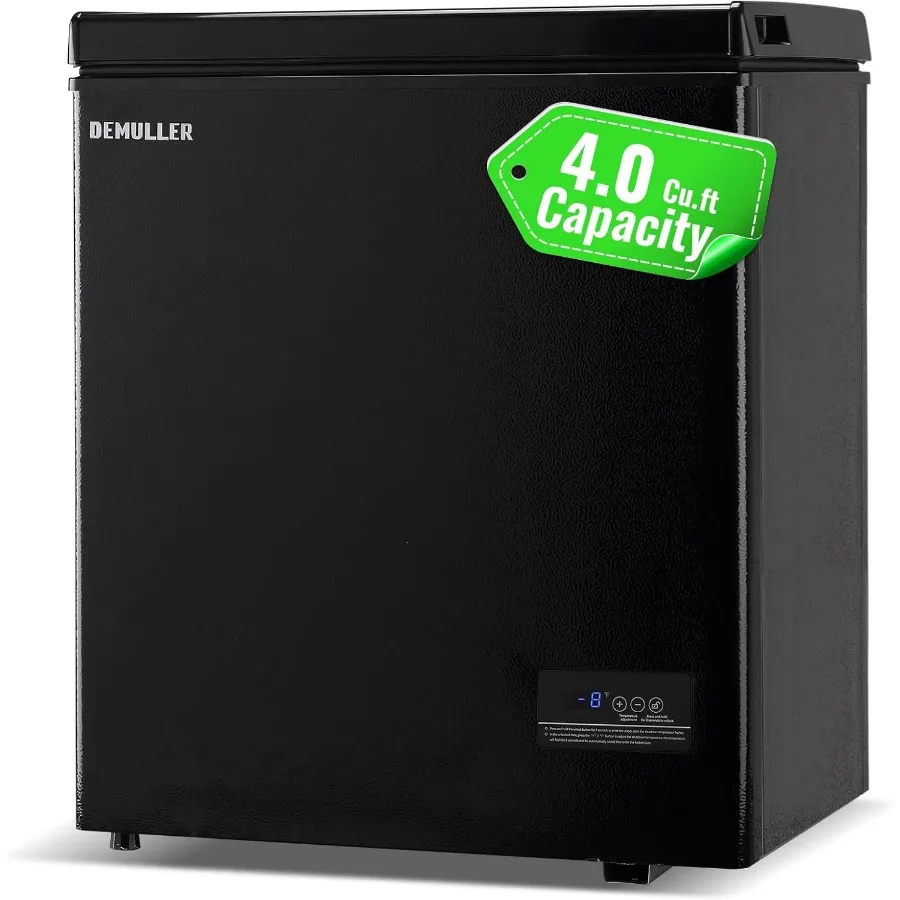 Chest Freezer with Electronic Panel Accurate Temperature Display to 1 4.0 Cu.ft Deep Freezing Machine with 2 Removable Baskets
Chest Freezer with Electronic Panel Accurate Temperature Display to 1 4.0 Cu.ft Deep Freezing Machine with 2 Removable Baskets