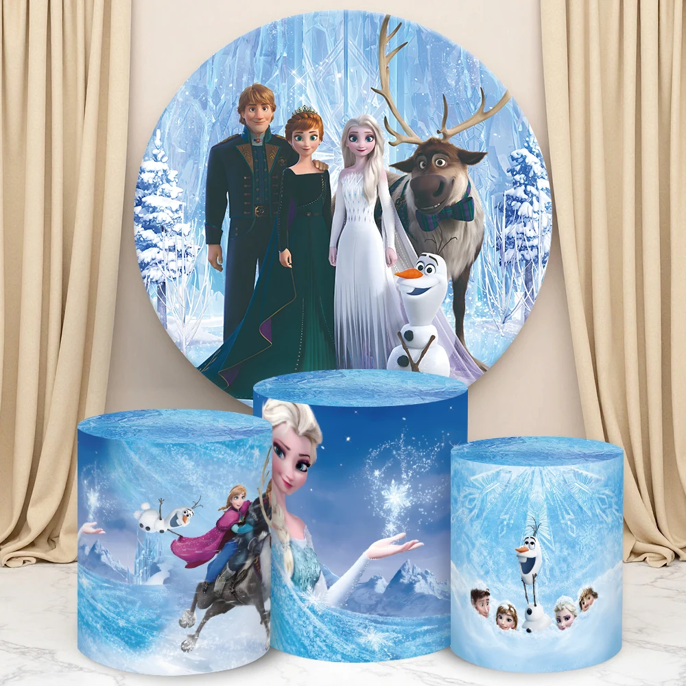 Disney Frozen Theme Round Cylinder Backdrop Cover for Girls Birthday Party Decor BabyShower Photo Background Cylinder Cake Cover
Disney Frozen Theme Round Cylinder Backdrop Cover for Girls Birthday Party Decor BabyShower Photo Background Cylinder Cake Cover