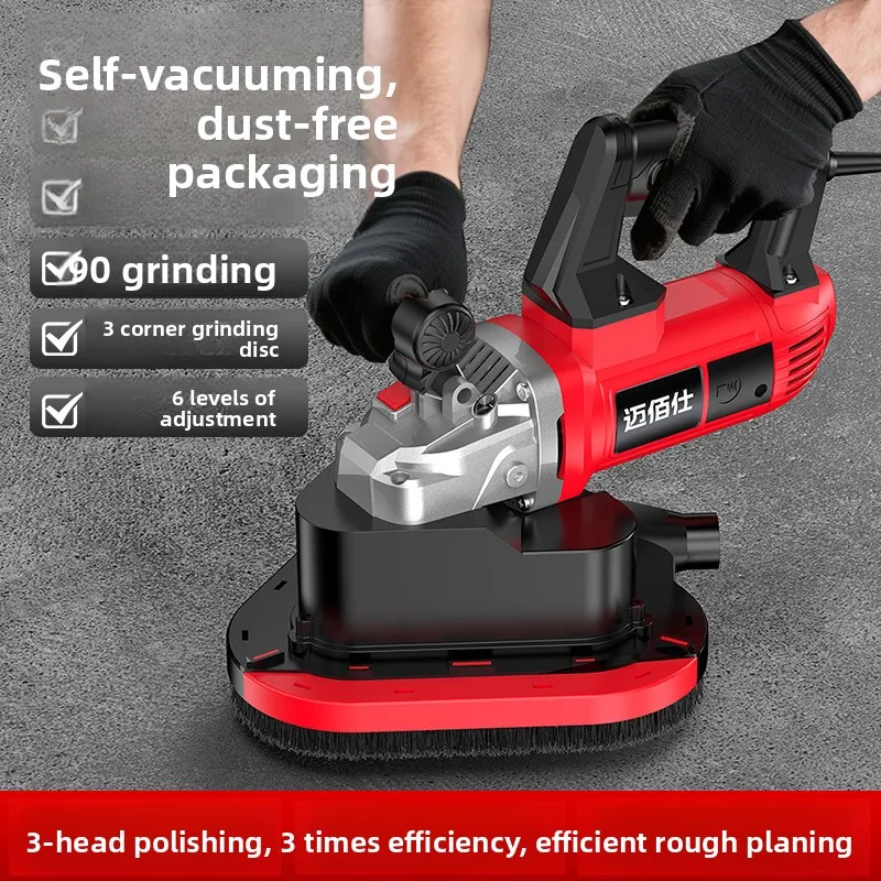 Self-vacuuming and polishing wall machine Concrete electric planer Pavement sander Old wall renovation wall ash shovel machine
Self-vacuuming and polishing wall machine Concrete electric planer Pavement sander Old wall renovation wall ash shovel machine