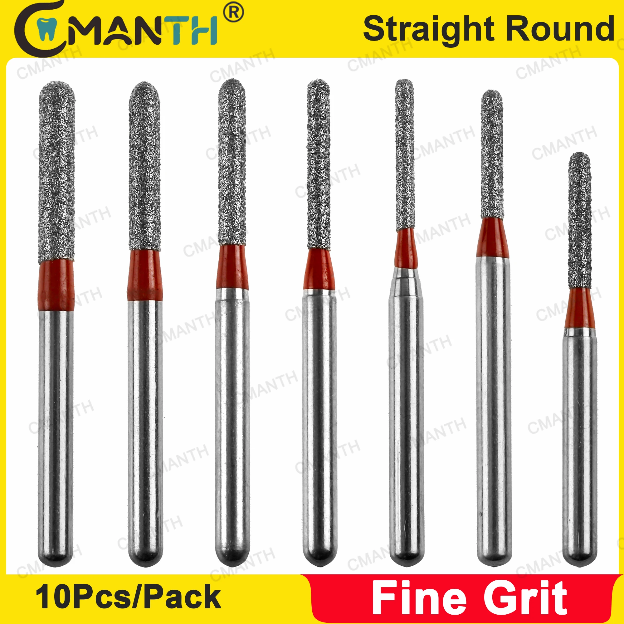 Dental Diamond Burs Drills Friction Grip Fine Grit FG Dia 1.6mm Bur SR Straight Round End for High Speed Handpiece 10pcs/Pack
Dental Diamond Burs Drills Friction Grip Fine Grit FG Dia 1.6mm Bur SR Straight Round End for High Speed Handpiece 10pcs/Pack