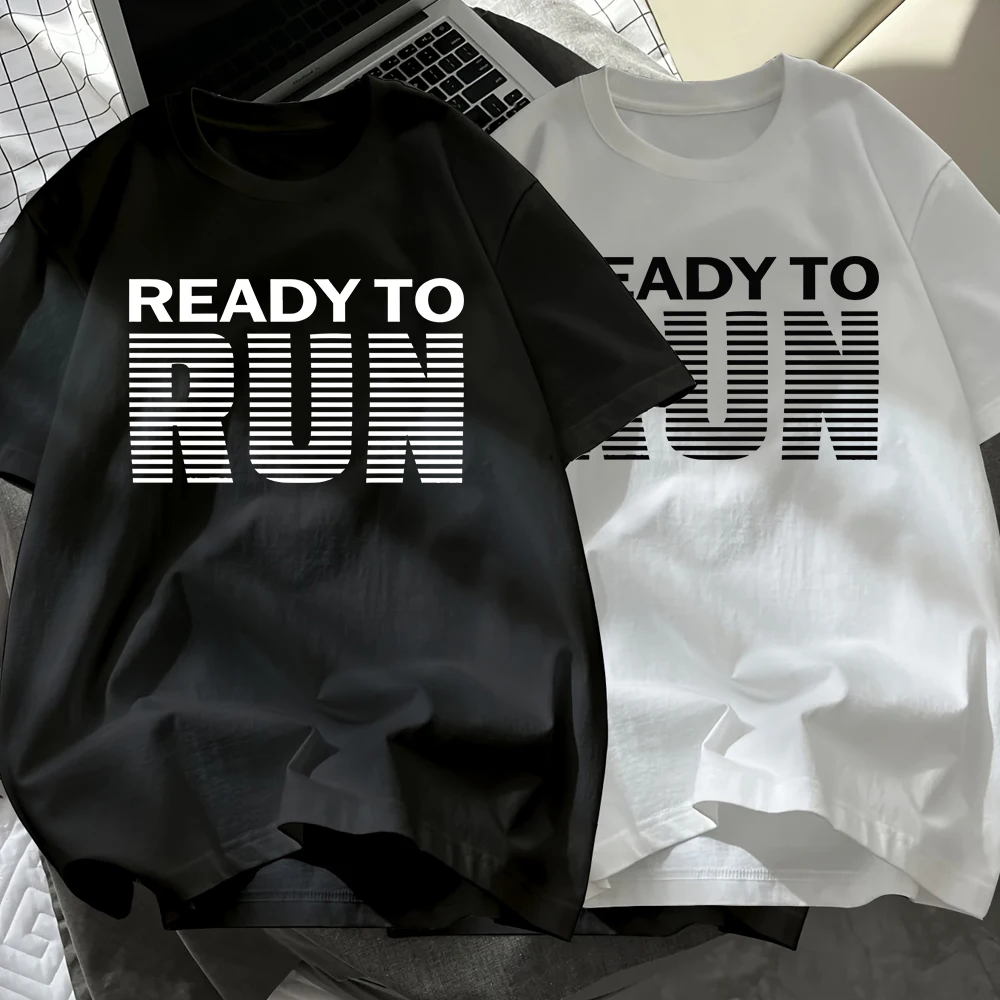 Ready To Run Prints Men T-Shirt Cotton Summer O-Neck Short Sleeve Black White Set Tops Soft Oversized T Shirt Casual Clothes
Ready To Run Prints Men T-Shirt Cotton Summer O-Neck Short Sleeve Black White Set Tops Soft Oversized T Shirt Casual Clothes