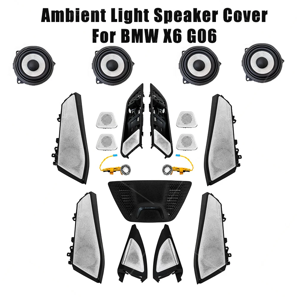 Ambient Light Speaker Cover For BMW X6 G06 2019-2026 Speaker Upgrade Illuminate Midrange Tweeter Grille
Ambient Light Speaker Cover For BMW X6 G06 2019-2026 Speaker Upgrade Illuminate Midrange Tweeter Grille