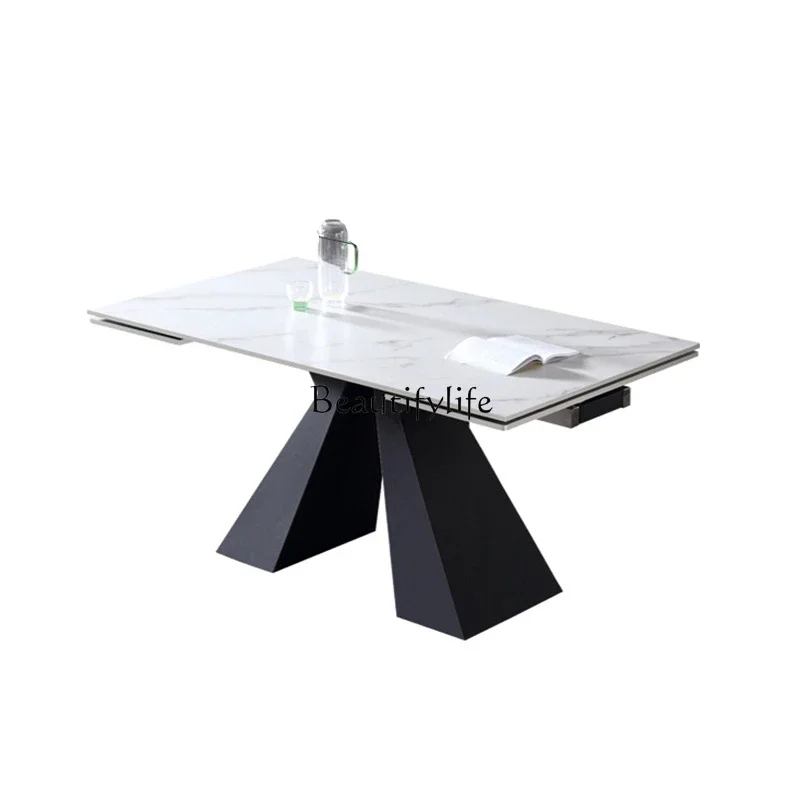 FG44Italian Stone Plate Retractable Folding Dining Table Rectangular Light Luxury Household Minimalist Dining Table
FG44Italian Stone Plate Retractable Folding Dining Table Rectangular Light Luxury Household Minimalist Dining Table